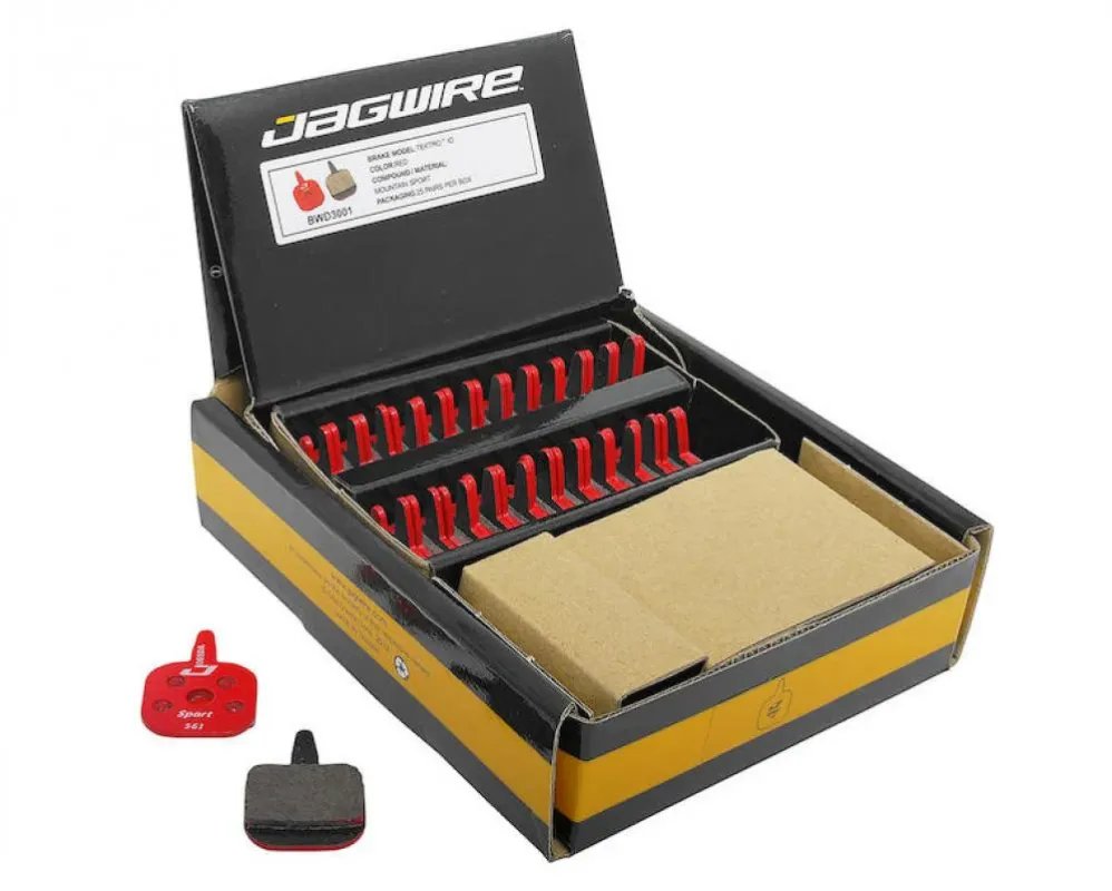 Markenware Jagwire Bremsbeläge Disc Sport Semi-Metallic Werkstattverpackung - 25 Paare für Shimano, SRAM, TRP