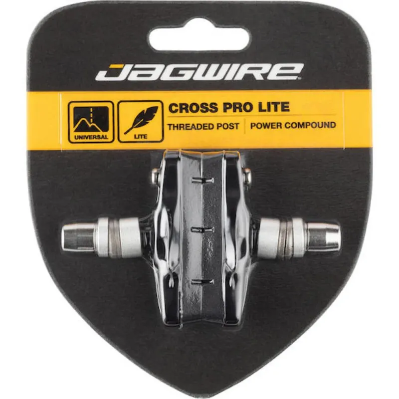 Jagwire Cross Pro Bremsschuhe Cartridge V-Brake Schwarz - Kombinierte Rennrad- und Mountainbike-Technologie Preis Gesenkt