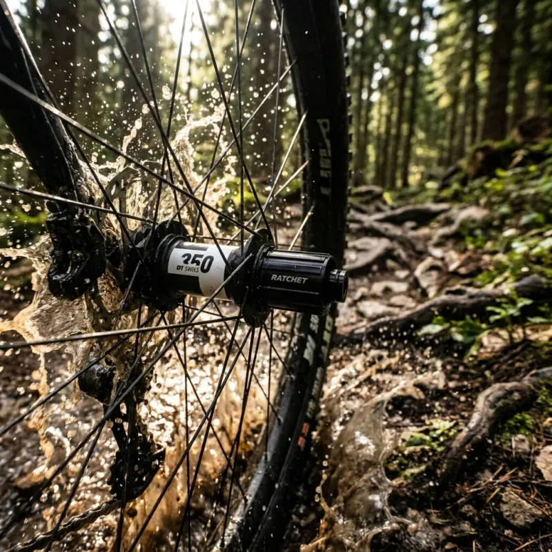Kostenloser Versand DT Swiss Nabe MTB HR 350 Classic 32 Loch Schwarz - zuverlässige Boost-Hinterradnabe