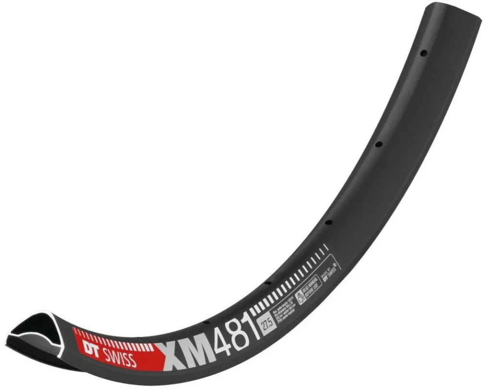 Schneller Versand DT Swiss Felge XM 481 27,5" 32 Loch Schwarz - robuste Trail-Felge mit 30 mm Innenbreite