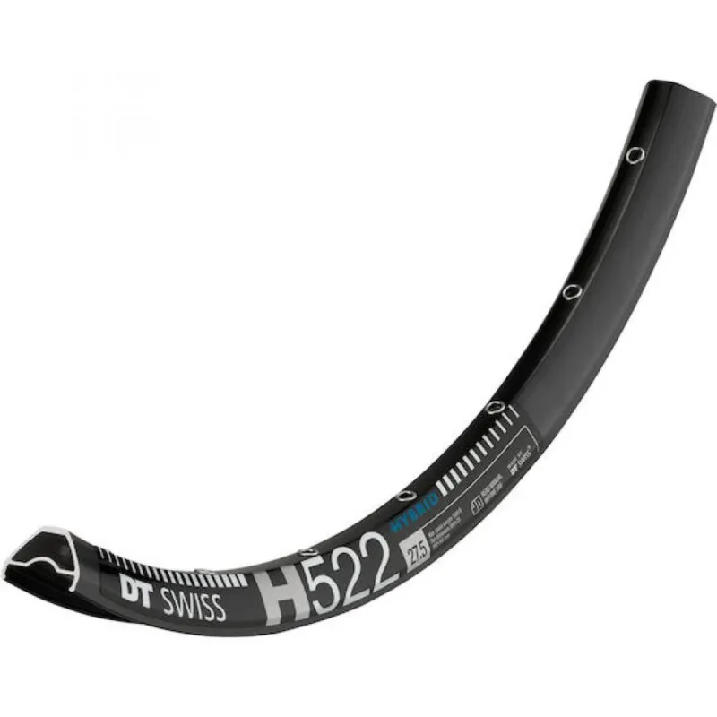 Top-Angebot DT Swiss Felge HYBRID H 522 27,5"/25 28 Loch Schwarz - robuste E-MTB-Felge für Trail und Enduro