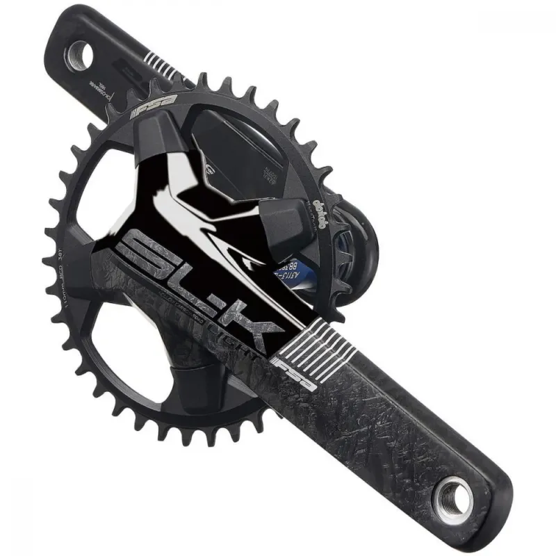 Schneller Versand FSA Kurbelgarnitur SL-K Light BB386Evo 1x 172,5 mm Schwarz - leichte, steife Performance-Kurbel