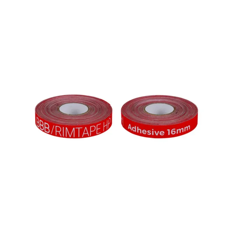 BBB Cycling BBB Felgenband HP 10mtr. 700Cx16mm 16mm rot - sicheres Hochdruck-Felgenschutzband Bestseller