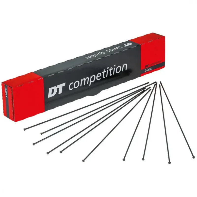 DT Swiss Speiche Competition 2.0 / 1.8 272 mm schwarz Straightpull - robuste Leichtbau-Speiche Günstig