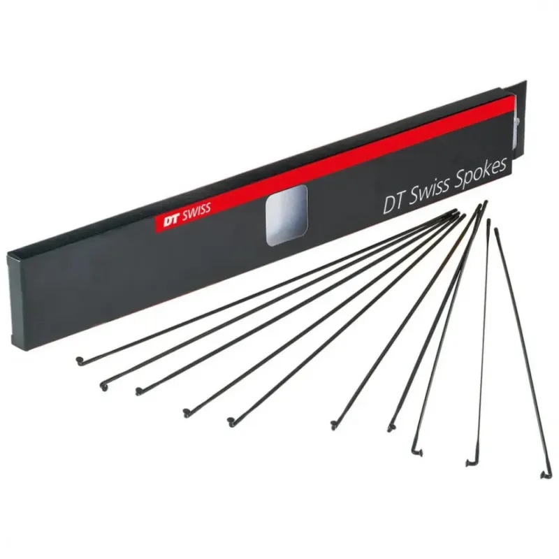 DT Swiss Speiche Aerolite 2.0 / 2.3 254 mm schwarz - extrem leichte, aerodynamische J-Bend-Speiche Jetzt Kaufen
