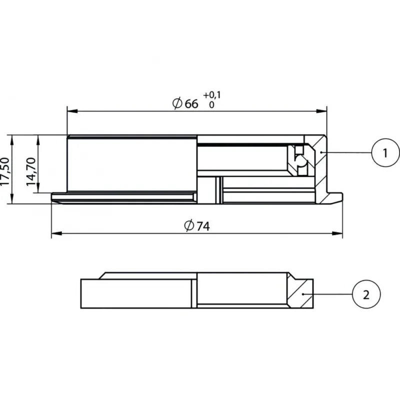 Centurion Steuersatz AICR by ACROS® 66 mm/74 mm - präzise Lenkperformance Highlight