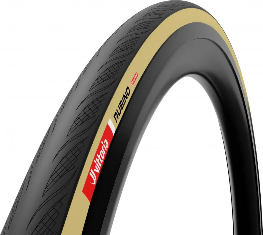 Sonderangebot Vittoria Rubino V 28 Zoll (28-622) fold tan-blk-blk 28 - schneller, pannensicherer Rennradreifen