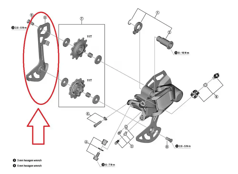 Top-Seller SHIMANO Kettenleitblech innen f.RD-U2000, GS Medium - präzise Kettenführung