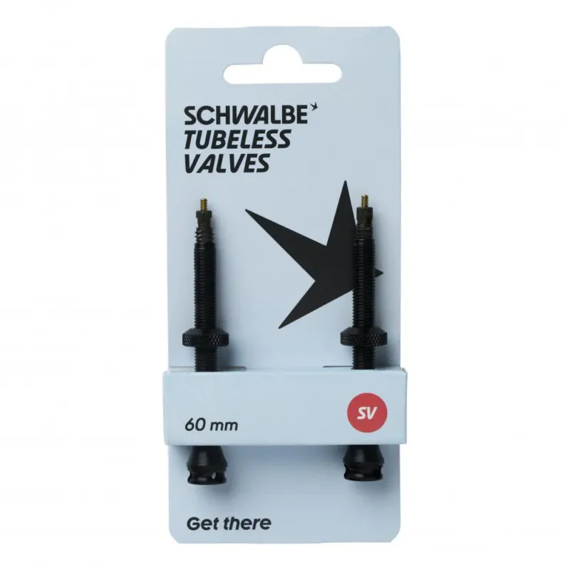 Gratis Versand Schwalbe Tubeless Ventil 60mm (2er Set) - Premium Tubeless-Ventile für alle gängigen Felgen