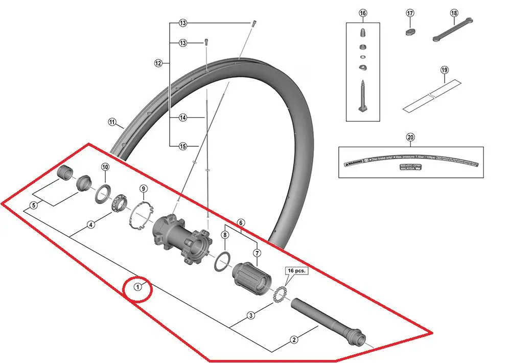 SHIMANO Hohlachse WH-RX570-R 142 mm Komplettkit 142 - zuverlässige Steckachsen-Lösung Schneller Versand