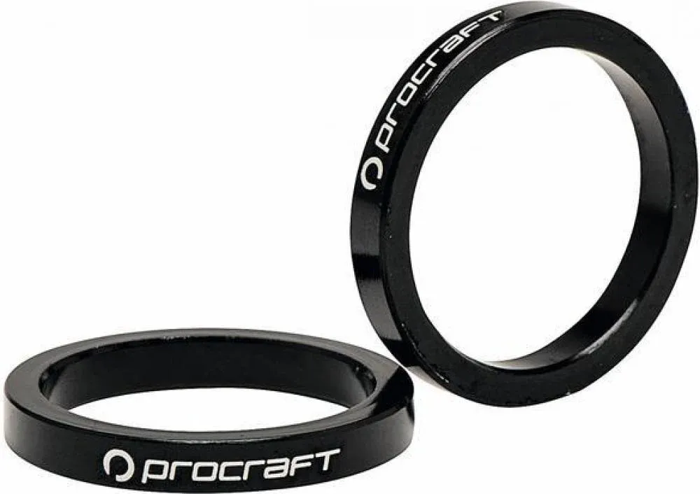 Procraft Ahead Spacer Alu 1 1/8 15 mm 1 1/8 Zoll schwarz - präzise Lenkerhöhen-Anpassung Ausverkauf