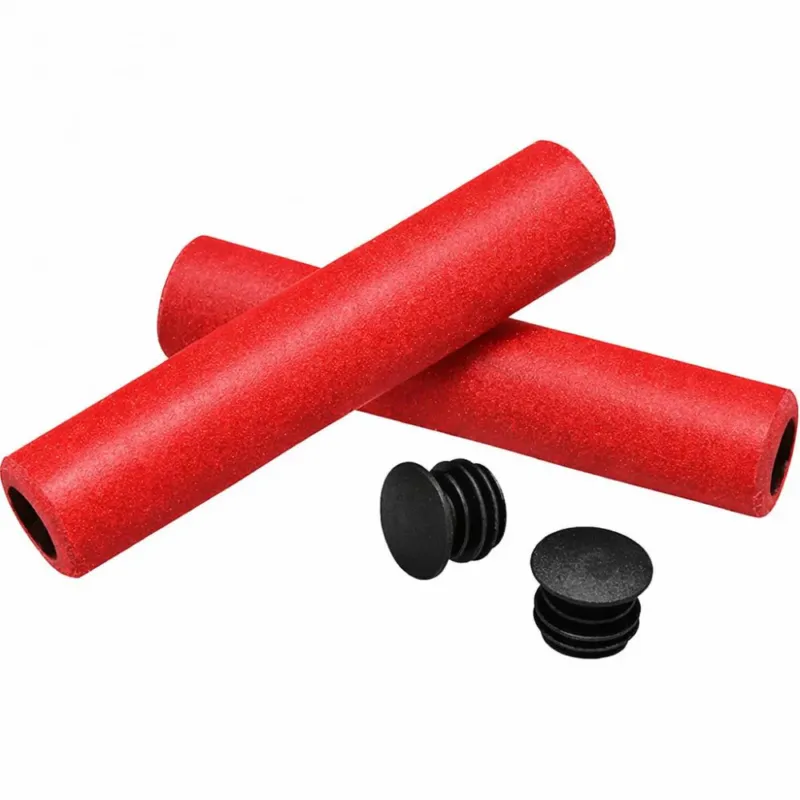 Finale Aktion Merida Lenkergriff TEAM CC Silikon 130 mm Rot - leichter Komfort-Griff für mehr Kontrolle