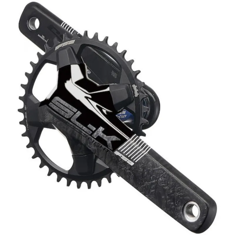 FSA Kurbelgarnitur SL-K Light BB386Evo 1x 175 mm Schwarz - leichte & steife Rennrad-Kurbel Highlight