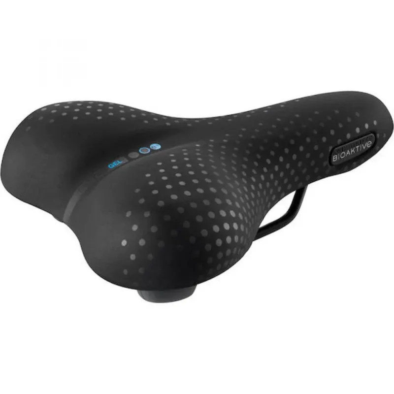 Selle San Marco Sattel Trekking Gel 196 x 265 mm Schwarz - komfortabler Trekking-Sattel Gratis Versand