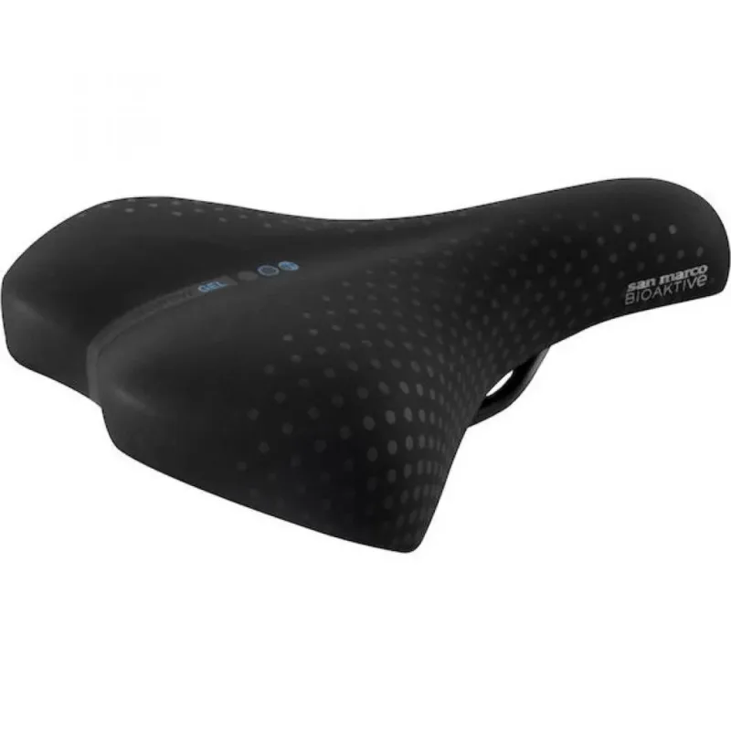 Selle San Marco Sattel Sportive Gel 170 x 250 mm Schwarz - maximaler Komfort für Touren Zertifiziert