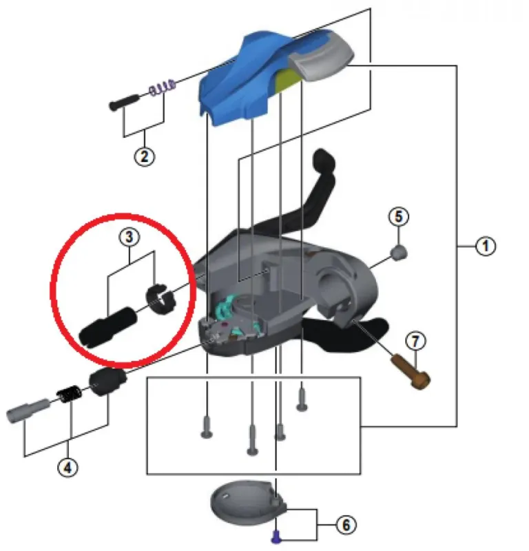 Neu SHIMANO Kabeleinstellschraube ST-M4000 - präzise Feineinstellung, ca. 6 g