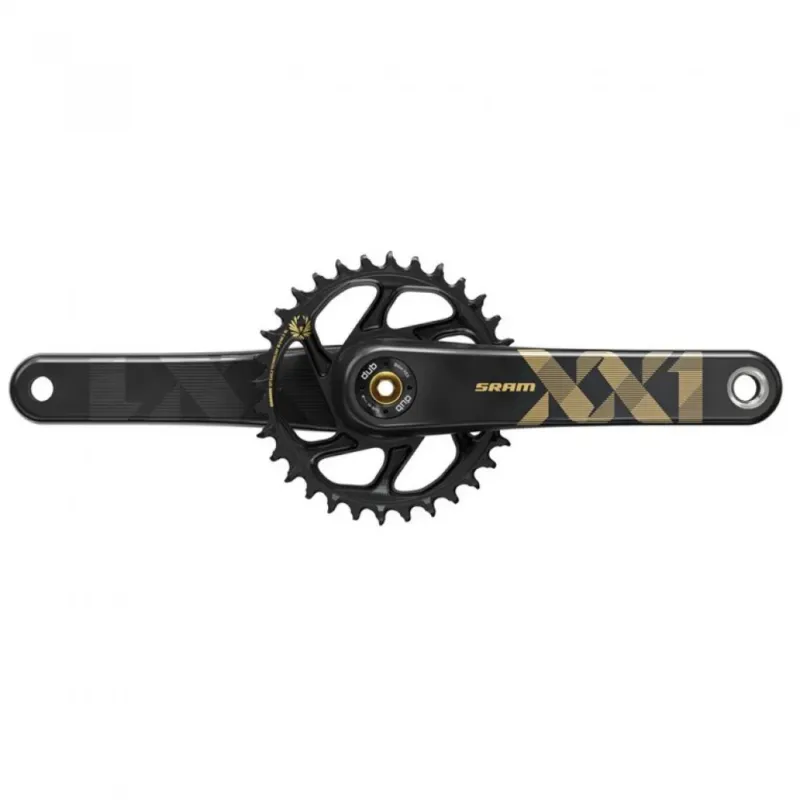 SRAM XX1 Eagle DUB Kurbelgarnitur 175 mm 34T schwarz-gold - maximale Performance für 1x12-Antriebe Bestpreis