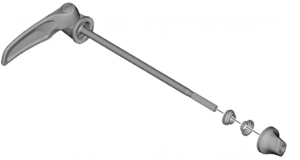 Neue Ware SHIMANO Schnellspanner 163 mm FH-5800, FH-RS400 - 163 mm, 5800,