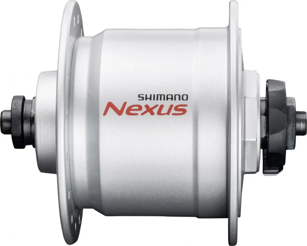 Geprüft SHIMANO Nabendynamo NEXUS DH-C3000-3N - 3000-3, Silber 32 Loch