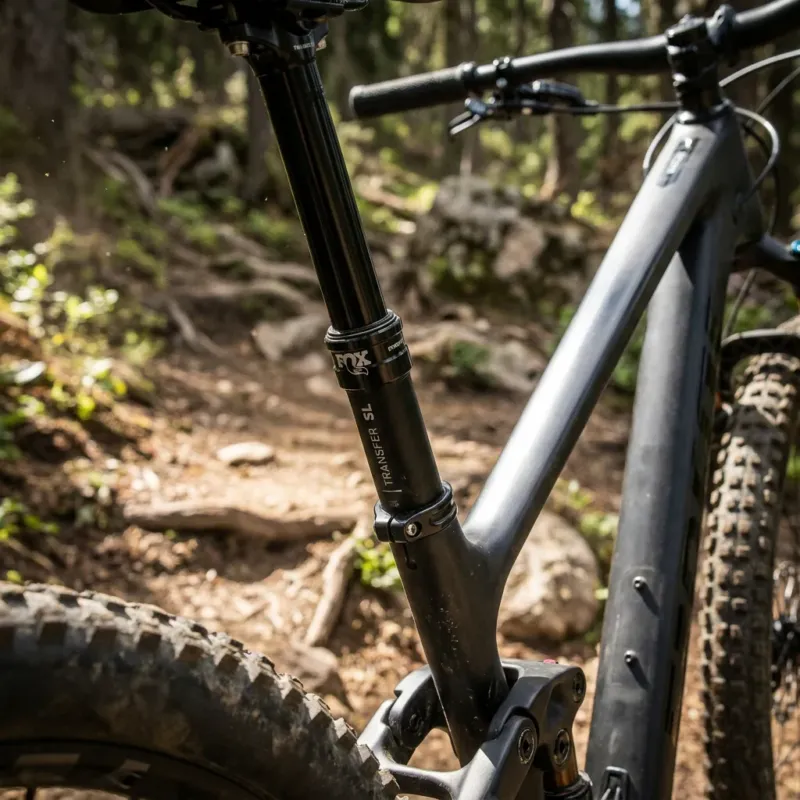 FOX Upper Post Mach 125 Transfer SL Black Ano - leichte Stütze für präzise Performance Direkt Vom Hersteller