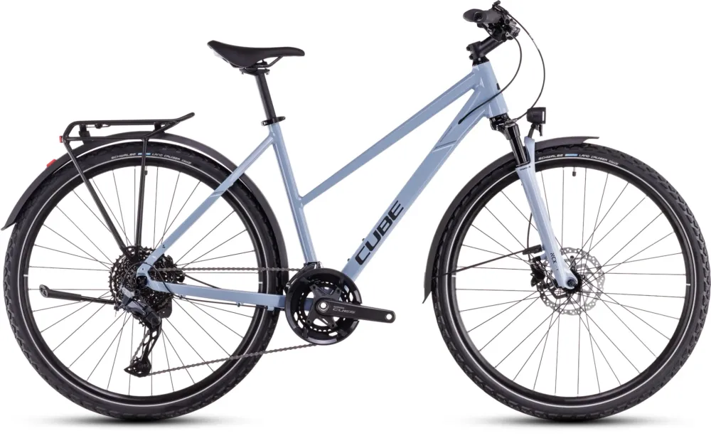Neu Im Sortiment Cube Nature EXC Allroad pigeonblue´n´black Trapeze 2026 - 50 cm