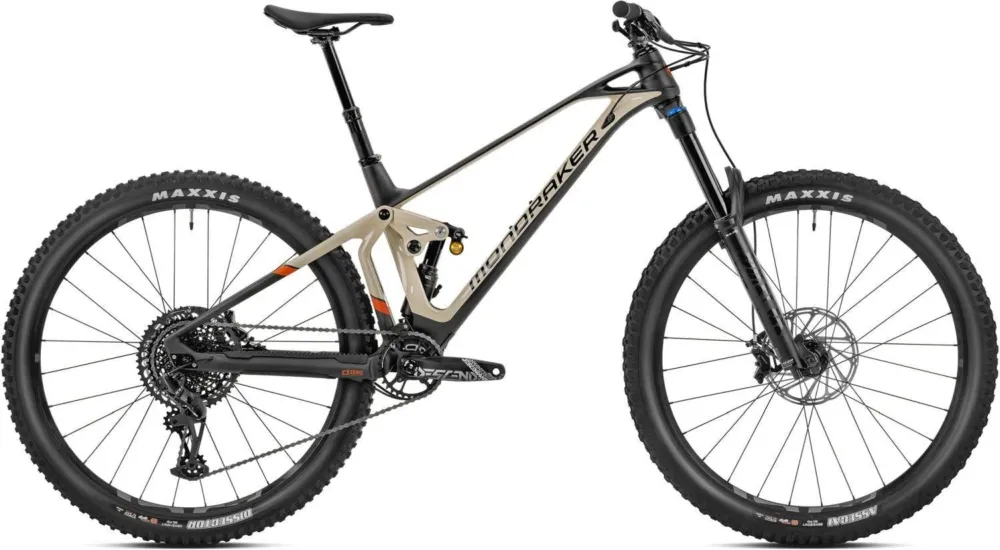 Mondraker Superfoxy Carbon R Gloss Carbon / Matte Desert Grey / Orange - XL Neuheit