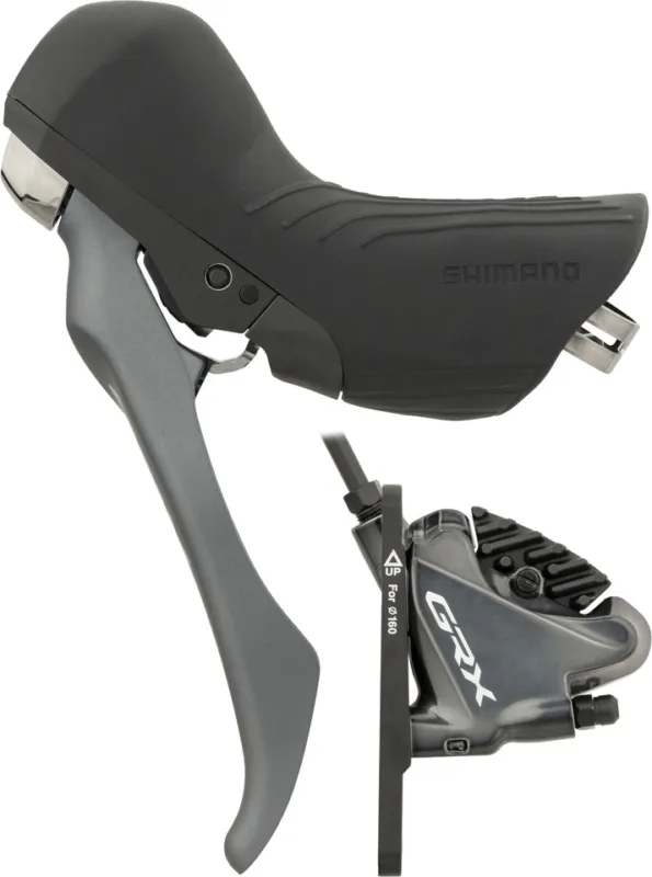 Wochenendangebot Shimano GRX Scheibenbremse BR-RX810 + ST-RX810-LA Remote - schwarz-grau | Vorderrad | links (seitenspezifisch )