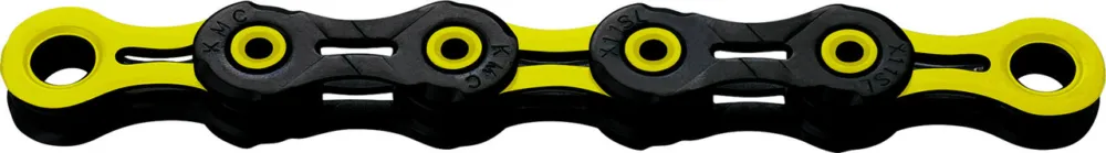 Finale Aktion KMC DLC11 Waxed Kette 11-fach - black-yellow | 118