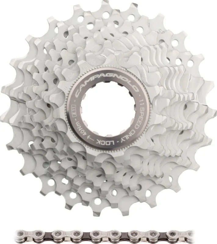 Campagnolo Chorus Kassette + Chorus Kette 11-fach Verschleißset - silber | 114 | 12-29 Top-Preis