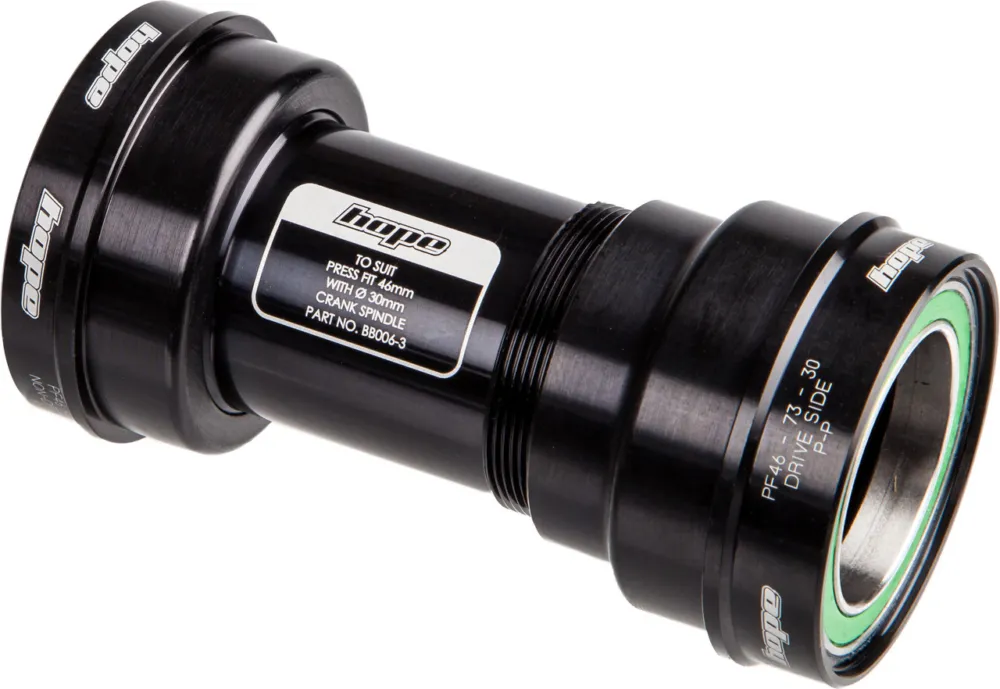 Preiswert Hope Edelstahl Pressfit Innenlager 46 x 30 mm - black | Pressfit (73 mm )