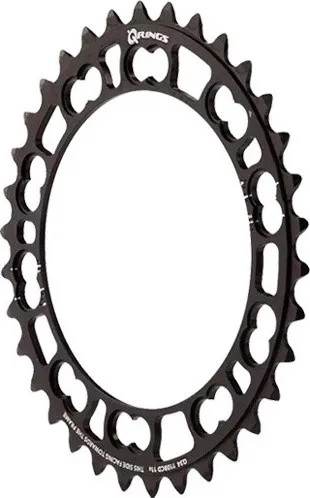 Kostenloser Rückversand Rotor Kettenblatt Road 5-Arm Q Rings 110 mm Lochkreis - schwarz | 36 Z | 36-52