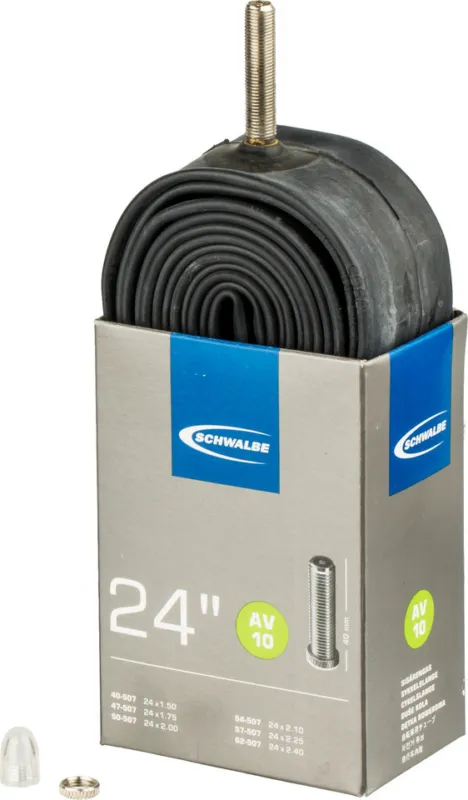 Schwalbe Schlauch 10 für 24" - universal | 40-507 bis 62-507 | AV | 24 x 1,5-2,5 AV | 40 mm Expressversand