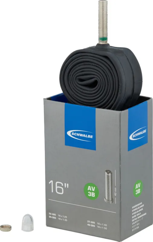 Neue Ware Schwalbe Schlauch 3B für 16" - universal | 32-305 bis 40-305 | AV | 16 x 1,25-1,5 AV 40 mm | 40 mm