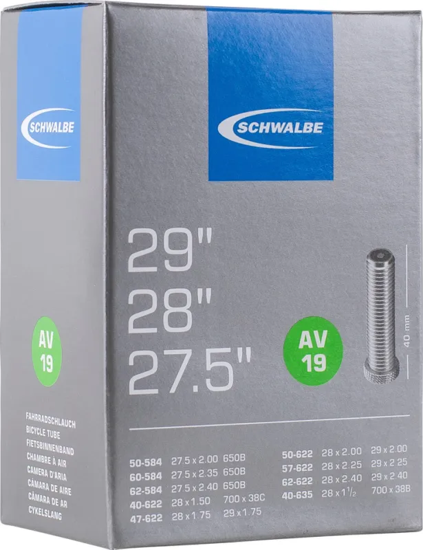 Schwalbe Schlauch 19 für 27,5" / 28" / 29" - schwarz | 40 mm Schnäppchen