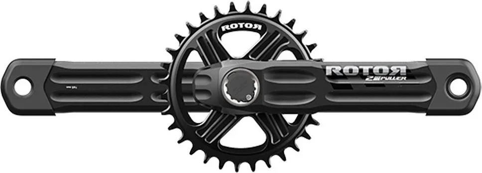 Neuheit Rotor 2INpower MTB DM Rund 36 Z Powermeter Kurbelgarnitur - 170,0 mm | 36