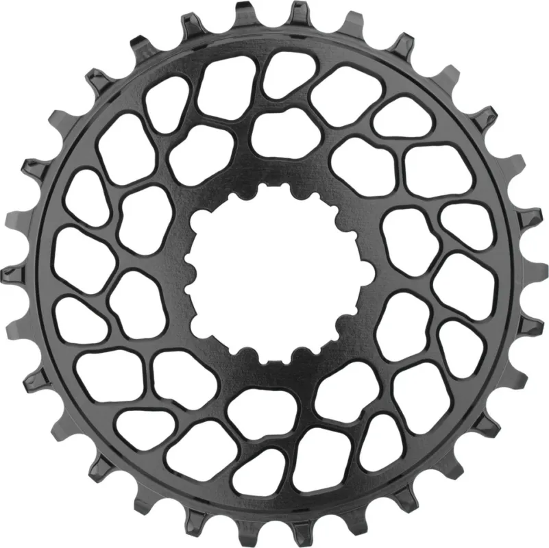 Jetzt Kaufen absoluteBLACK Round Kettenblatt für SRAM Direct Mount 0 mm Offset - black | 30 Z