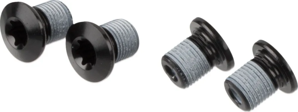 Preis Gesenkt Shimano Kettenblattschrauben 4-Arm XT FC-M8000-2 / XTR FC-M9100-2 - schwarz