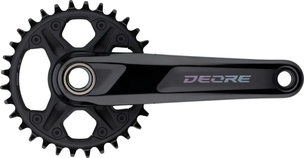 Preis Gesenkt Shimano Deore Kurbelgarnitur FC-M6130-1 - schwarz | 165,0 mm | 32