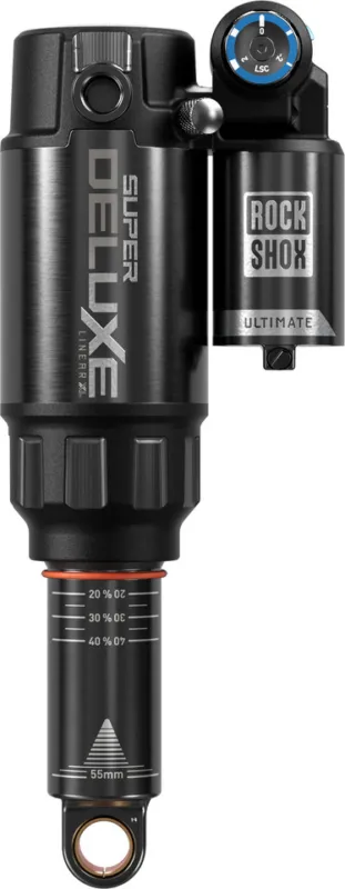 Echt RockShox Super Deluxe Ultimate RC2T Trunnion Dämpfer - black | 185 mm x 50 mm