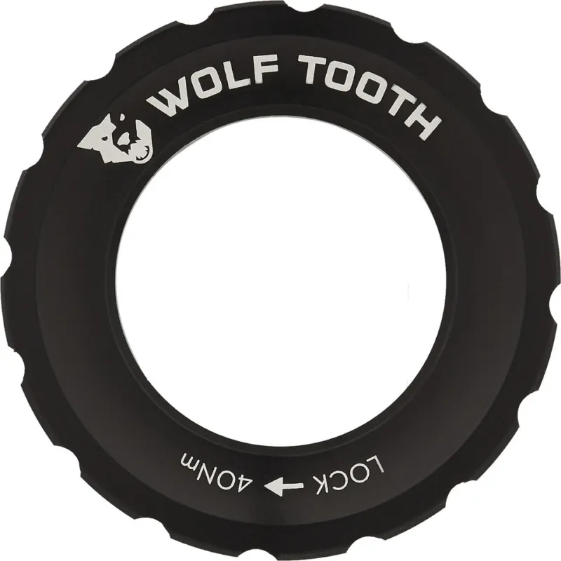 Wolf Tooth Components Center Lock Verschlussring - black Neue Kollektion
