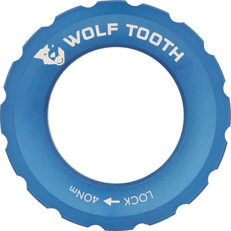Schneller Versand Wolf Tooth Components Center Lock Verschlussring - blue