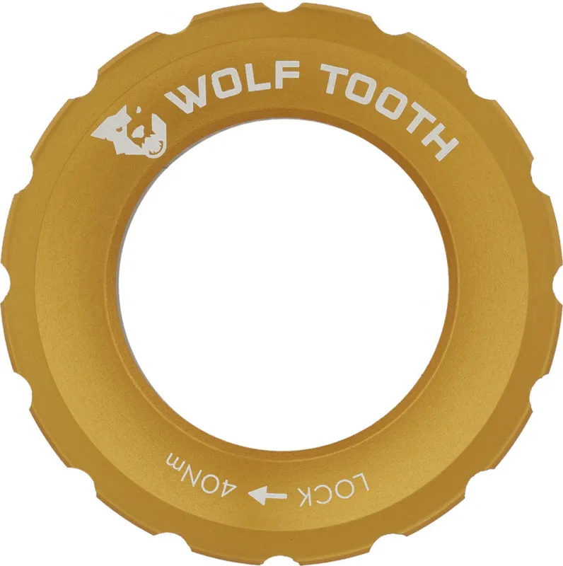 Wolf Tooth Components Center Lock Verschlussring - gold Must-Have