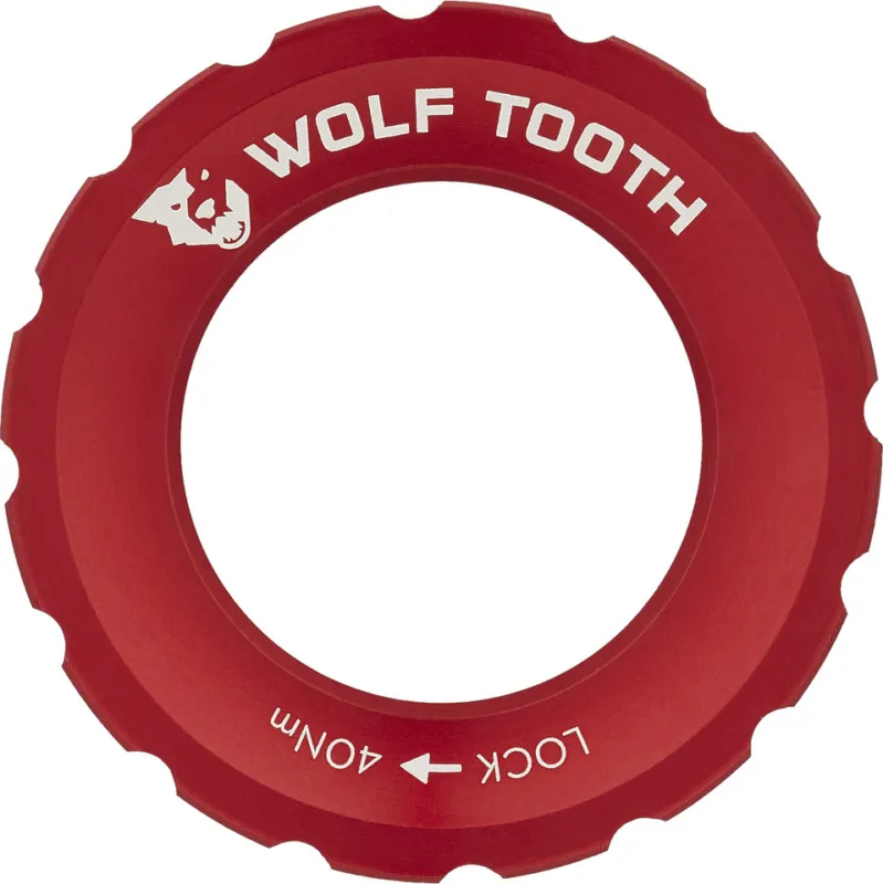Wolf Tooth Components Center Lock Verschlussring - red Geprüft