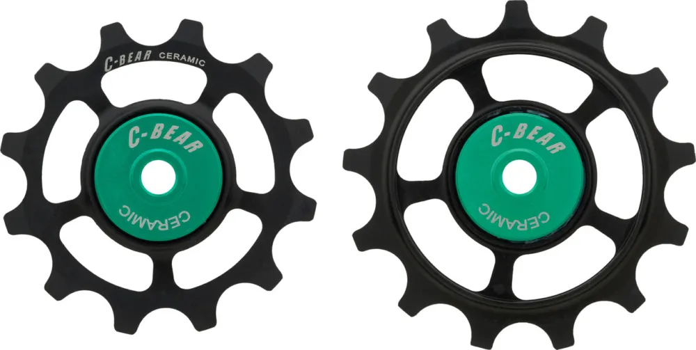 Nur Heute C-BEAR Schalträdchen OCM Shimano 11-fach / Ultegra 12-fach - schwarz | 14 Zähne (Leitrolle )/16 Zähne (Spannrolle )