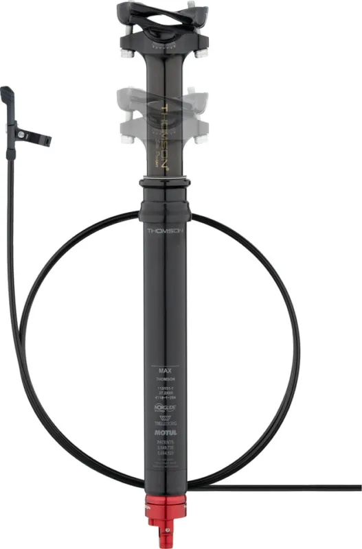 Thomson Covert Black 60 mm Sattelstütze - schwarz | 0 mm | 320 mm | 27,2 mm | 1-fach Versand Am Gleichen Tag