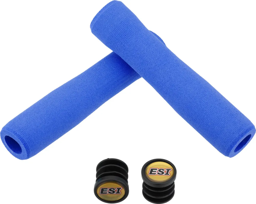 Ausverkauf ESI FIT CR Silikon Lenkergriffe - blue | 130 mm