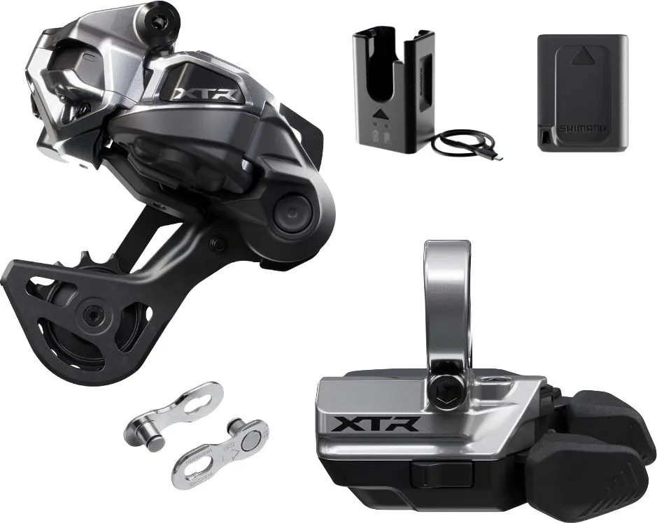 Shimano XTR Di2 M9250 GS Schaltungs-Upgrade Set - black-silver | ohne | ohne Top-Angebot