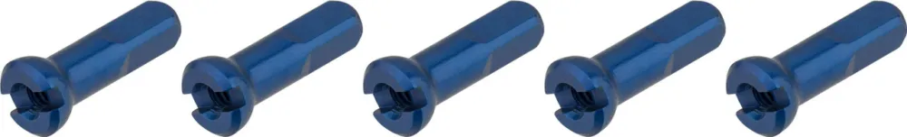 Sapim Polyax Aluminium-Nippel - 5 Stück - blau Sonderaktion