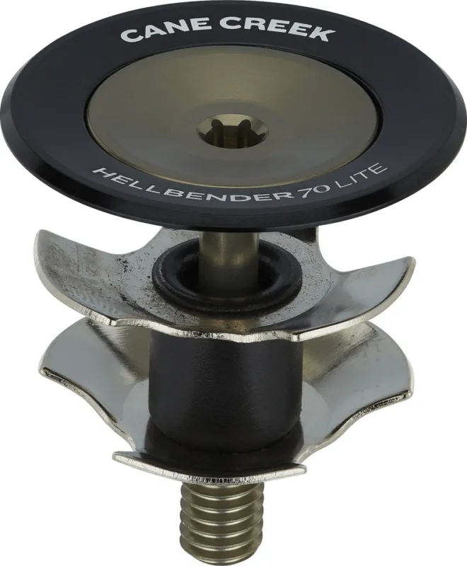 Günstig Cane Creek Hellbender 70 Lite Preload Assembly Ahead Kappe mit Kralle - black-bronze
