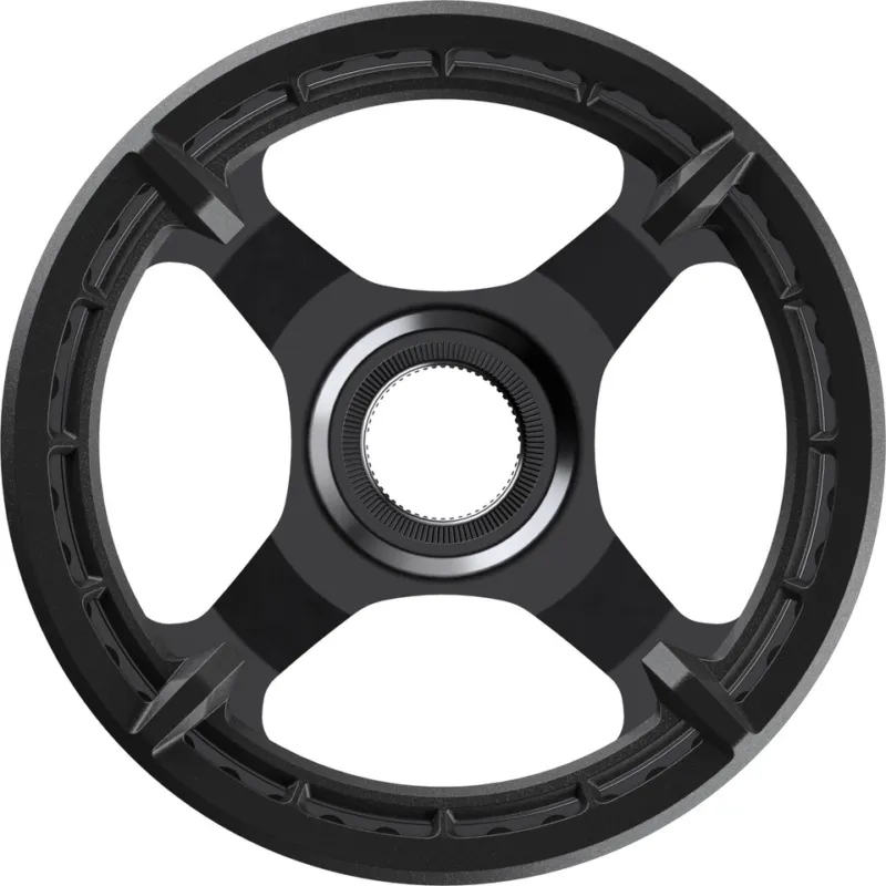 Shimano STEPS Kettenblatt CR-ET600 mit Einfachem Kettenschutzring - schwarz | 44 Z | 44 Garantierte Lieferung